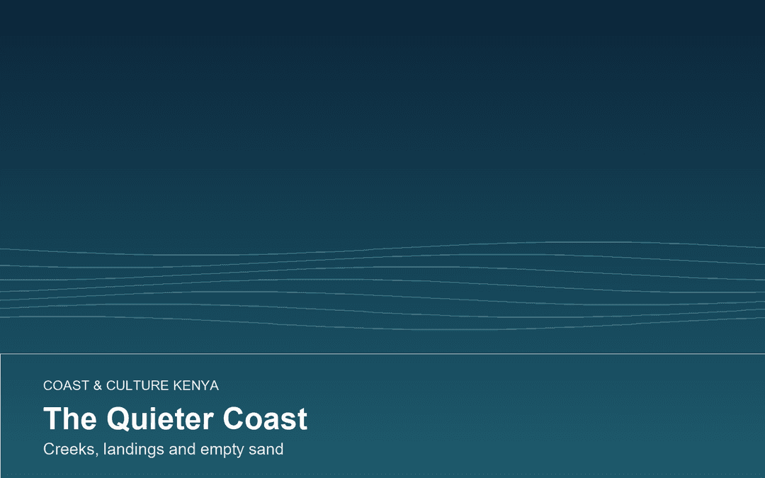 Quiet coastline near Mombasa